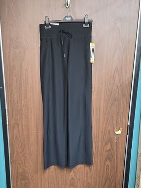 32 Degrees Cool Size S Black Ribbed Active Flare Pant